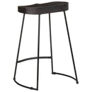 vidaXL Bárszékek 2 db Fekete 45x40x62 cm tömör fa Mango
