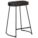 vidaXL Bárszékek 2 db Fekete 45x40x62 cm tömör fa Mango