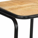 vidaXL bárszékek 2 db 46x35,5x80 cm tömör fa nyers mangó