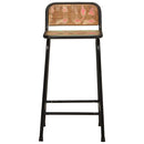 vidaXL bárszékek 2 db 46x35,5x80 cm tömörfa, újrahasznosított fa