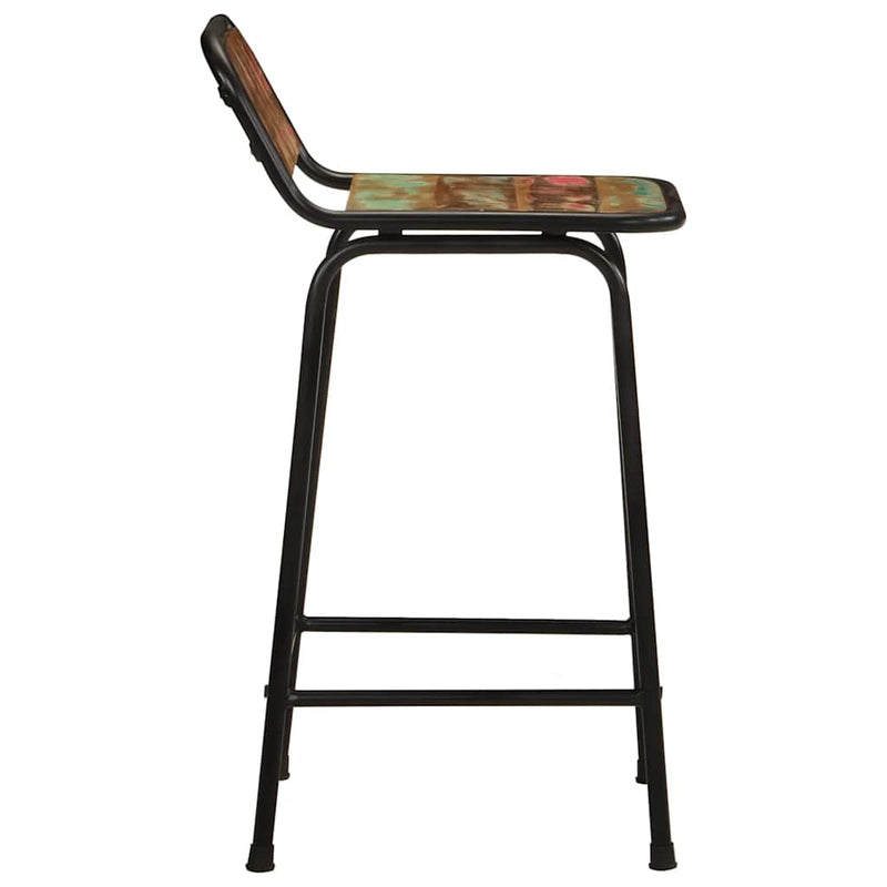 vidaXL bárszékek 2 db 46x35,5x80 cm tömörfa, újrahasznosított fa