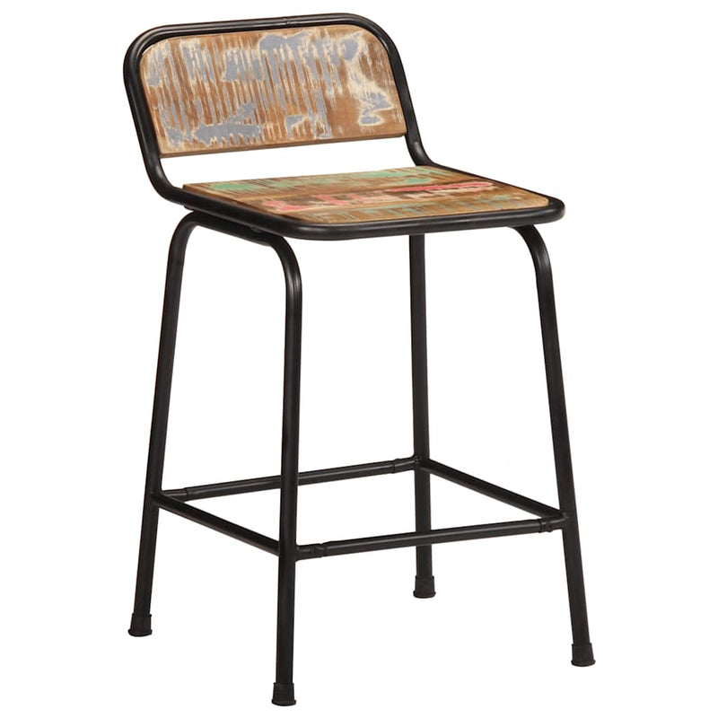 vidaXL bárszékek 2 db 46x35,5x70 cm tömörfa, újrahasznosított fa