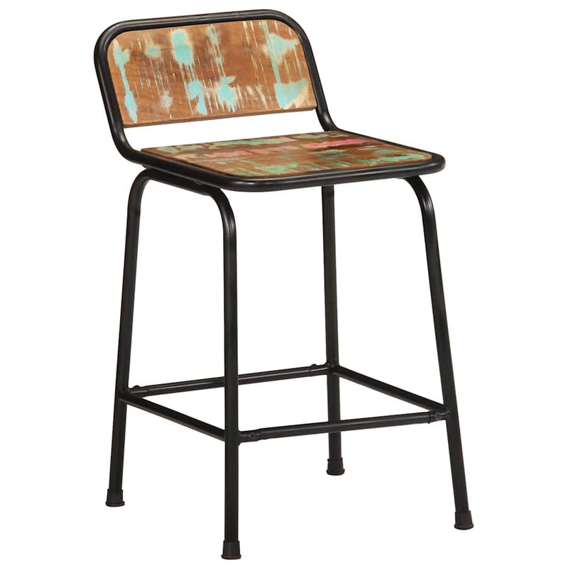 vidaXL bárszékek 2 db 46x35,5x70 cm tömörfa, újrahasznosított fa