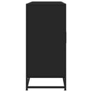 vidaXL fekete szerelt fa tálalószekrény 134 x 35 x 76 cm