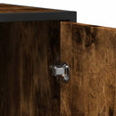 vidaXL füstös tölgy színű szerelt fa tálalószekrény 134 x 35 x 76 cm