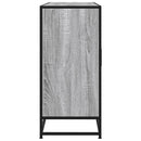 vidaXL szürke sonoma színű szerelt fa tálalószekrény 134 x 35 x 76 cm