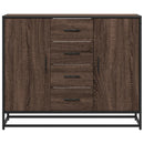 vidaXL barna tölgy színű szerelt fa tálalószekrény 92 x 35 x 76 cm