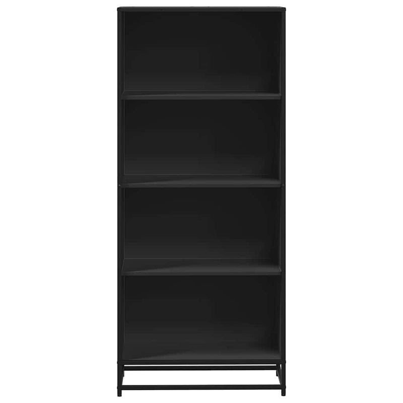 vidaXL fekete szerelt fa könyvszekrény 60 x 35 x 139 cm