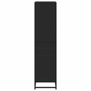 vidaXL fekete szerelt fa könyvszekrény 60 x 35 x 139 cm