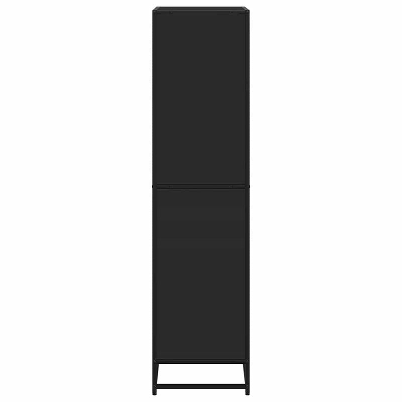 vidaXL fekete szerelt fa könyvszekrény 60 x 35 x 139 cm