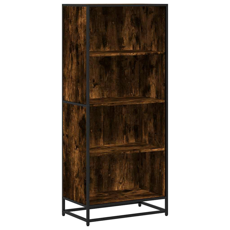 vidaXL füstös tölgy színű szerelt fa könyvszekrény 60 x 35 x 139 cm
