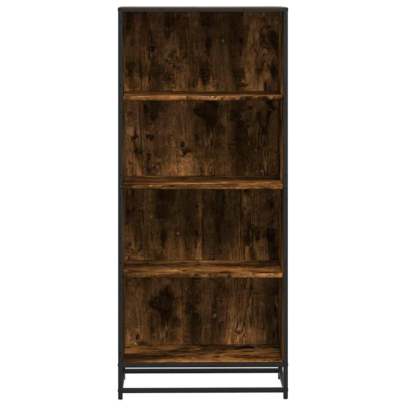 vidaXL füstös tölgy színű szerelt fa könyvszekrény 60 x 35 x 139 cm
