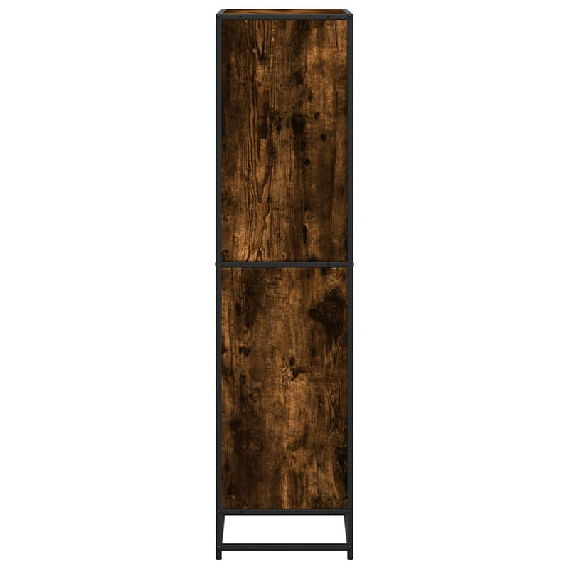 vidaXL füstös tölgy színű szerelt fa könyvszekrény 60 x 35 x 139 cm