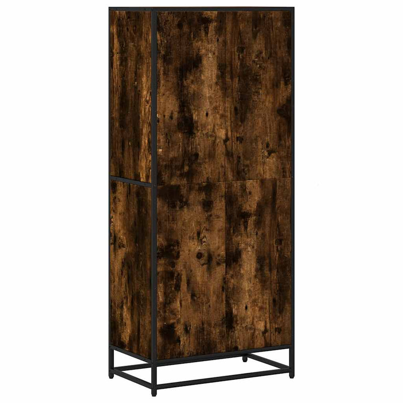 vidaXL füstös tölgy színű szerelt fa könyvszekrény 60 x 35 x 139 cm