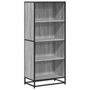vidaXL szürke sonoma színű szerelt fa könyvespolc 60 x 35 x 139 cm