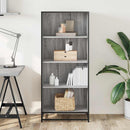 vidaXL szürke sonoma színű szerelt fa könyvespolc 60 x 35 x 139 cm