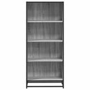 vidaXL szürke sonoma színű szerelt fa könyvespolc 60 x 35 x 139 cm
