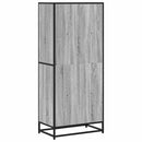 vidaXL szürke sonoma színű szerelt fa könyvespolc 60 x 35 x 139 cm