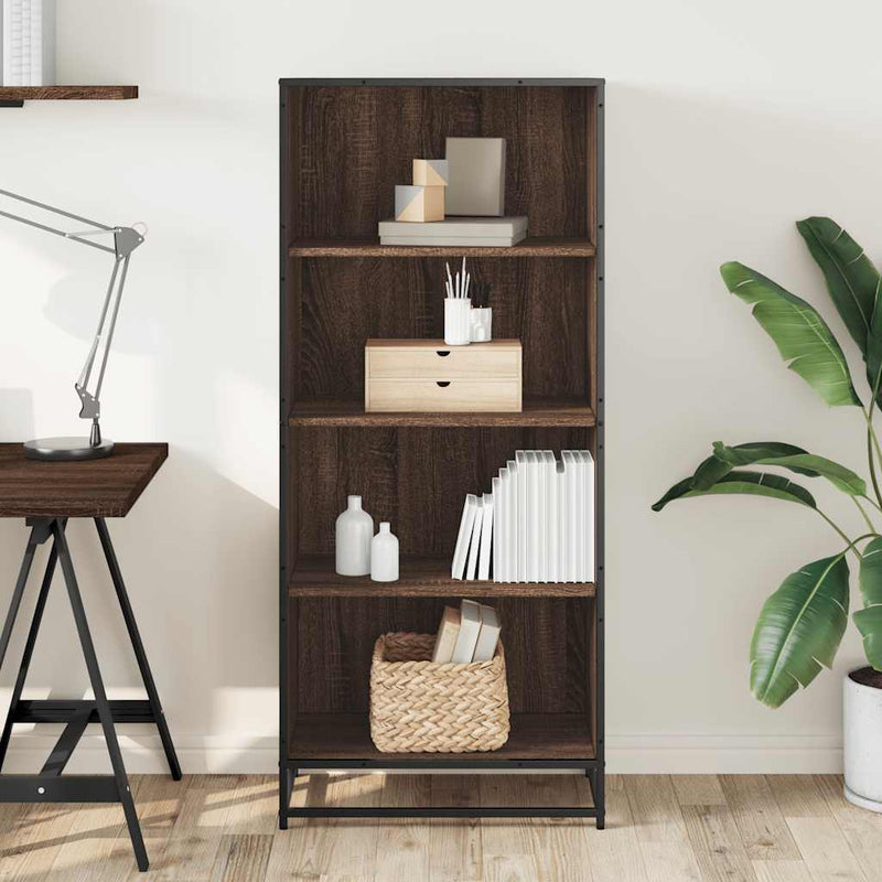 vidaXL barna tölgy színű szerelt fa könyvszekrény 60 x 35 x 139 cm