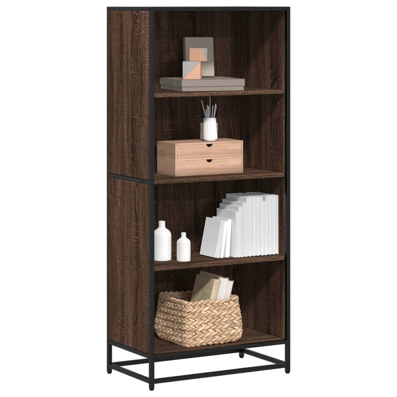 vidaXL barna tölgy színű szerelt fa könyvszekrény 60 x 35 x 139 cm