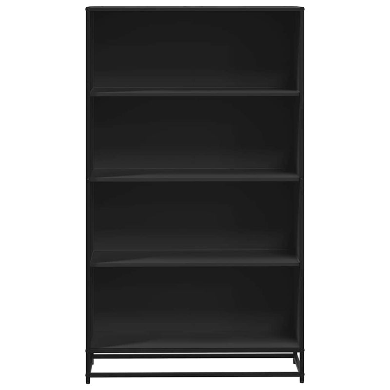 vidaXL fekete szerelt fa könyvszekrény 80,5 x 35 x 139 cm