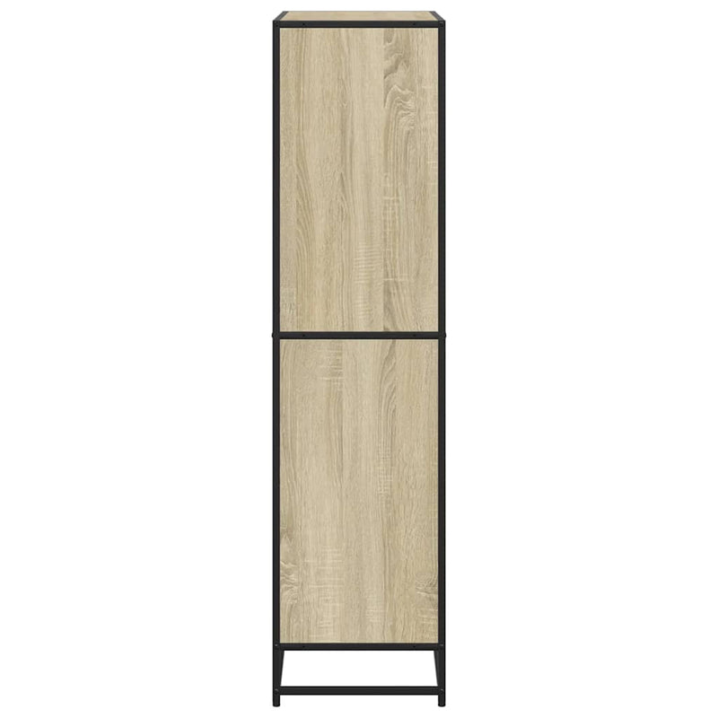vidaXL sonoma tölgy színű szerelt fa könyvespolc 80,5 x 35 x 139 cm