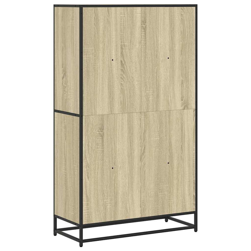 vidaXL sonoma tölgy színű szerelt fa könyvespolc 80,5 x 35 x 139 cm