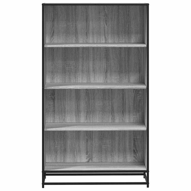 vidaXL szürke sonoma színű szerelt fa könyvespolc 80,5 x 35 x 139 cm