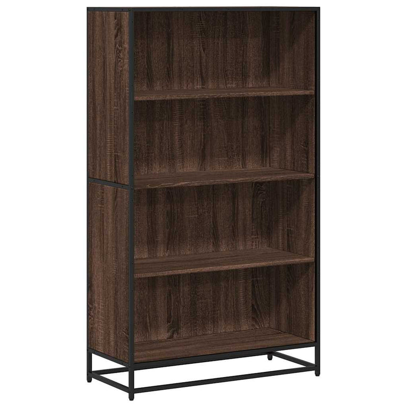 vidaXL barna tölgy színű szerelt fa könyvszekrény 80,5 x 35 x 139 cm