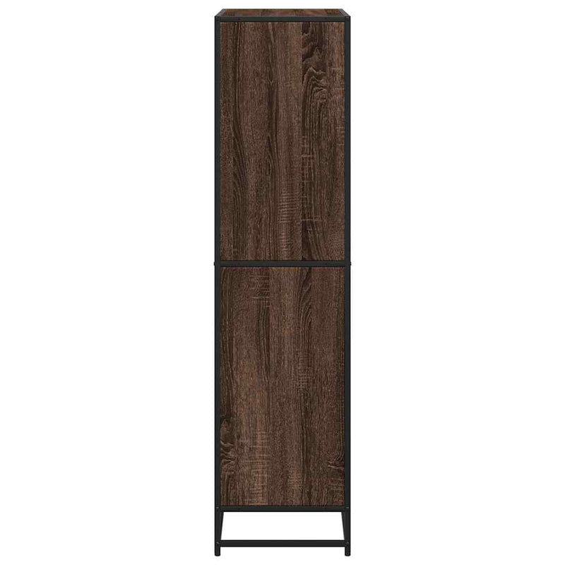 vidaXL barna tölgy színű szerelt fa könyvszekrény 80,5 x 35 x 139 cm