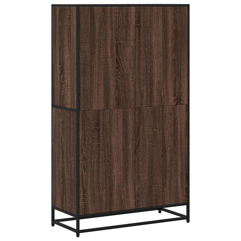 vidaXL barna tölgy színű szerelt fa könyvszekrény 80,5 x 35 x 139 cm
