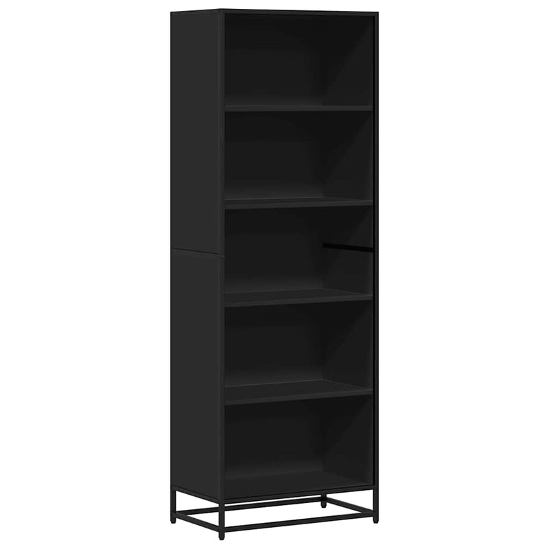 vidaXL fekete szerelt fa könyvszekrény 60 x 35 x 170,5 cm