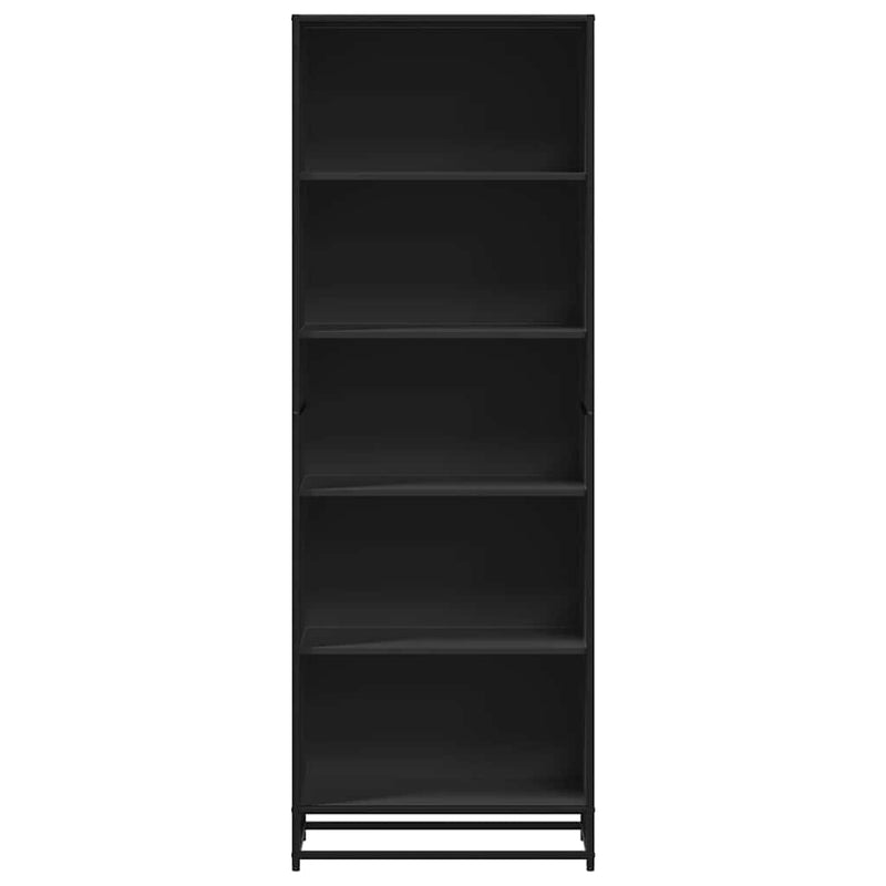 vidaXL fekete szerelt fa könyvszekrény 60 x 35 x 170,5 cm