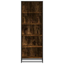 vidaXL füstös tölgy színű szerelt fa könyvszekrény 60 x 35 x 170,5 cm