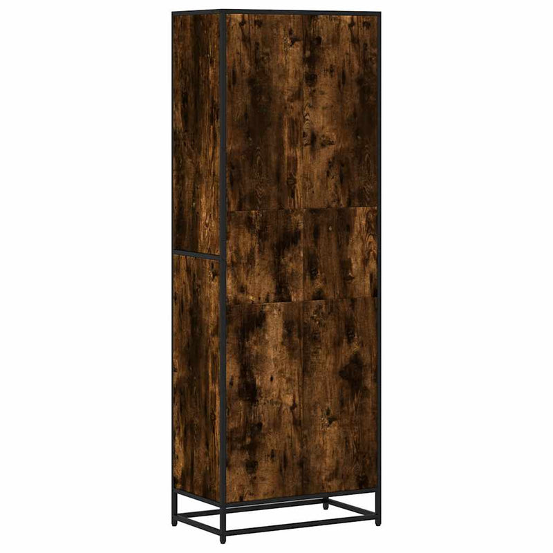 vidaXL füstös tölgy színű szerelt fa könyvszekrény 60 x 35 x 170,5 cm