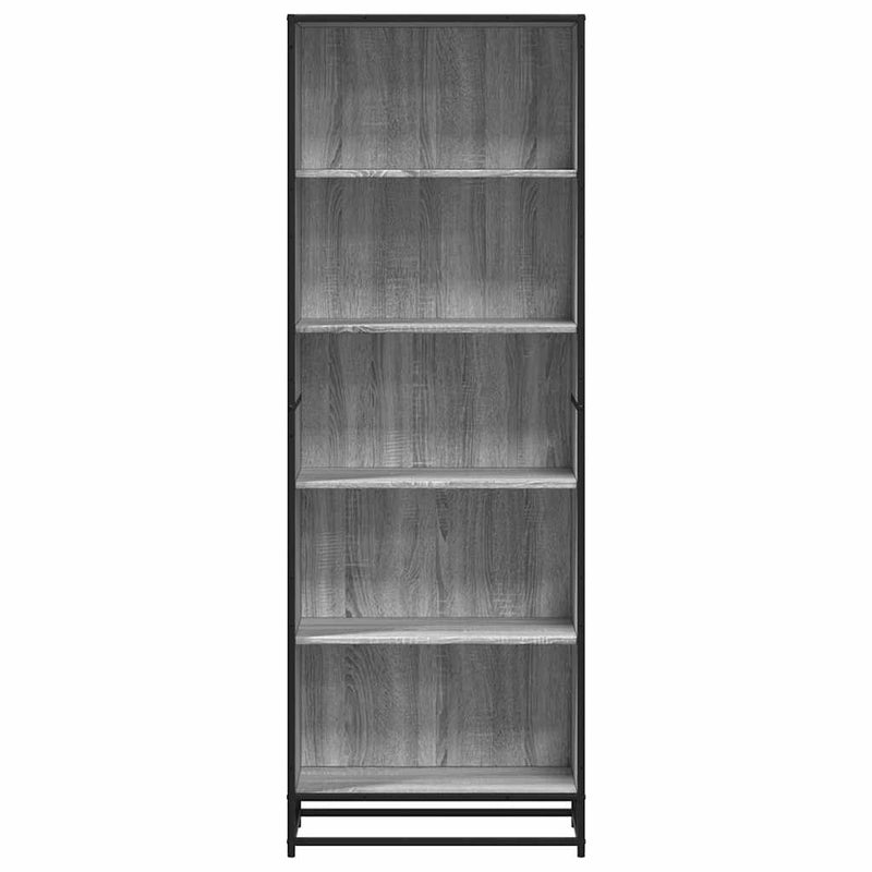 vidaXL szürke sonoma színű szerelt fa könyvespolc 60 x 35 x 170,5 cm