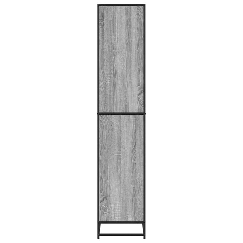 vidaXL szürke sonoma színű szerelt fa könyvespolc 60 x 35 x 170,5 cm