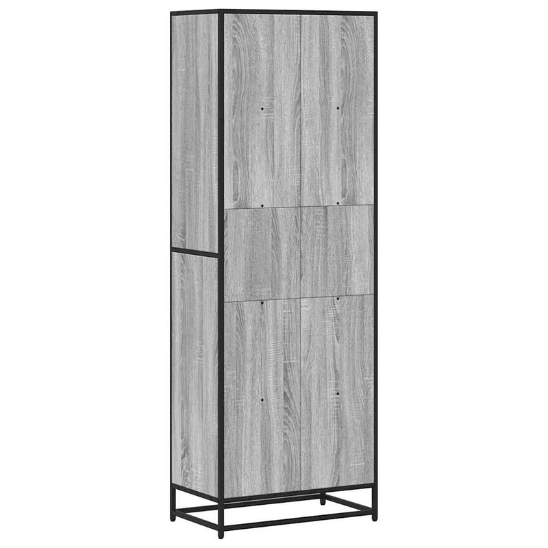 vidaXL szürke sonoma színű szerelt fa könyvespolc 60 x 35 x 170,5 cm