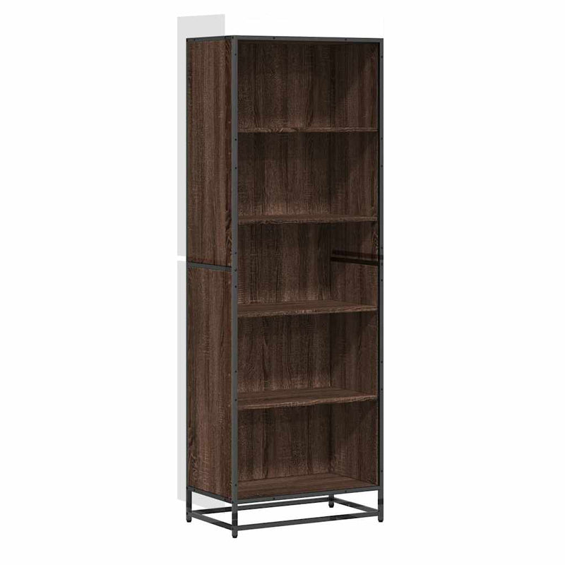 vidaXL barna tölgy színű szerelt fa könyvszekrény 60 x 35 x 170,5 cm