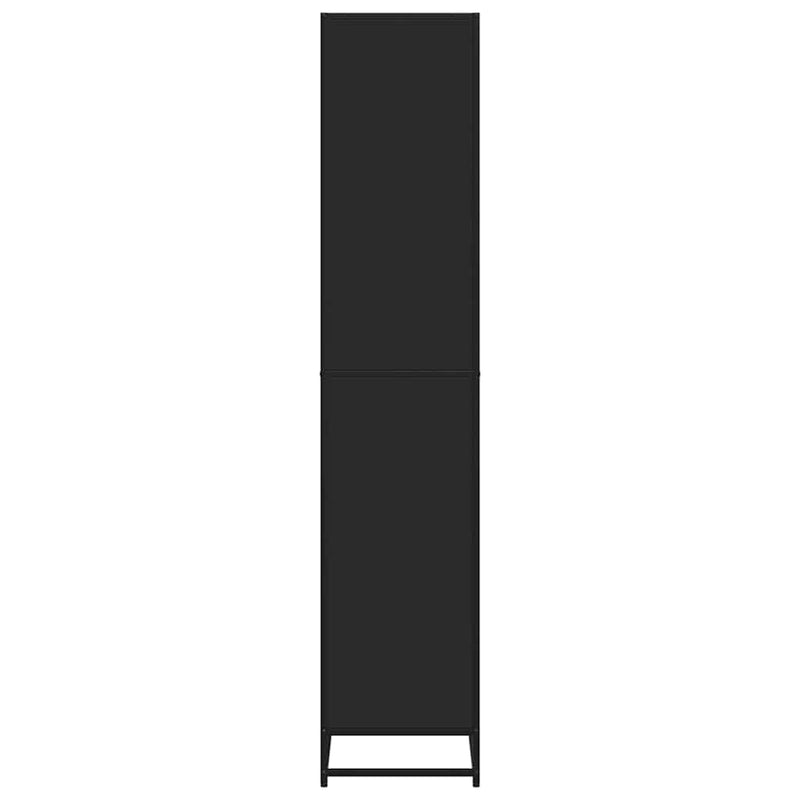 vidaXL fekete szerelt fa könyvszekrény 80,5 x 35 x 170,5 cm