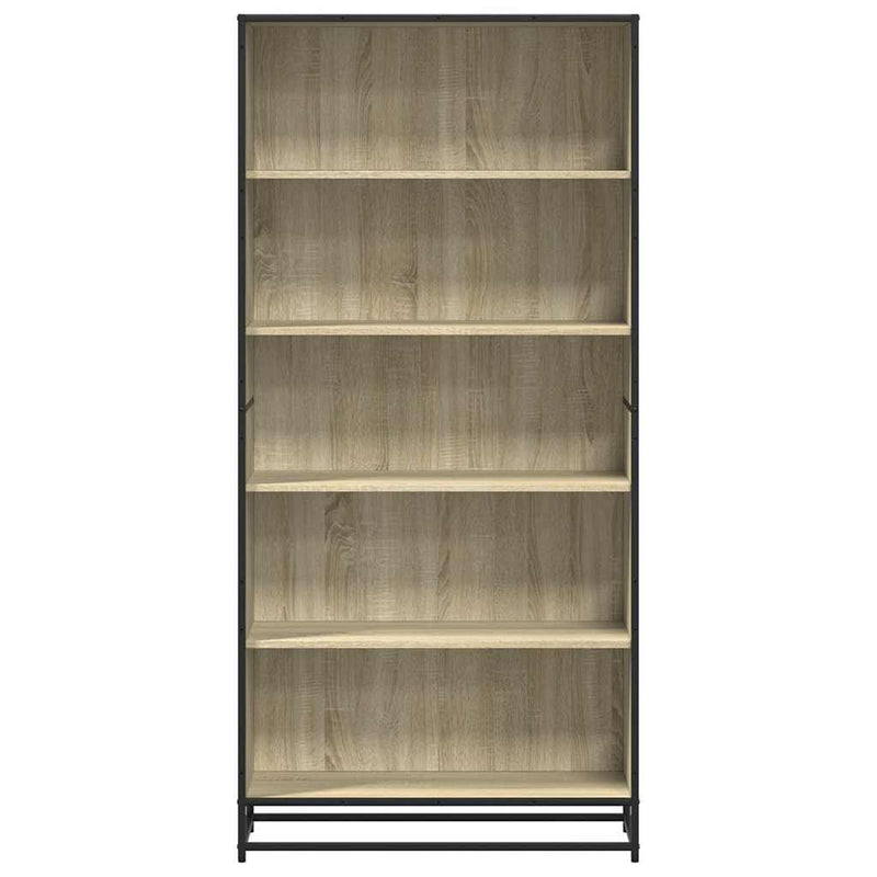 vidaXL sonoma tölgy színű szerelt fa könyvszekrény 80,5x35x170,5 cm
