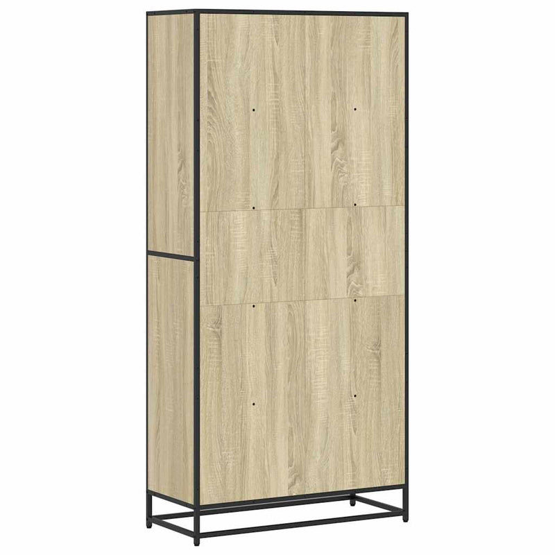 vidaXL sonoma tölgy színű szerelt fa könyvszekrény 80,5x35x170,5 cm