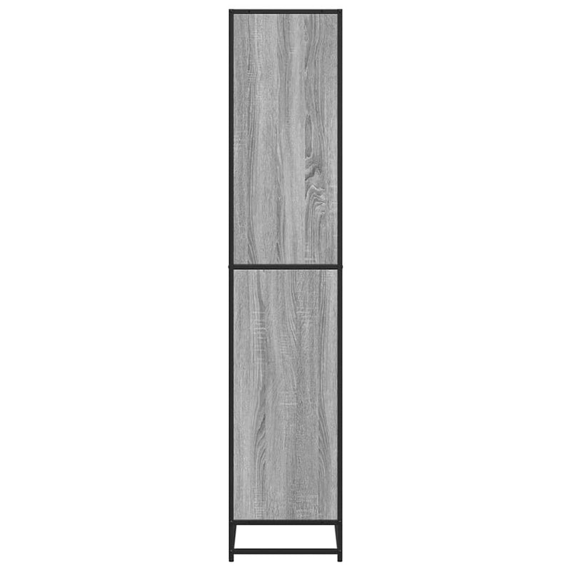 vidaXL szürke sonoma színű szerelt fa könyvespolc 80,5 x 35 x 170,5 cm