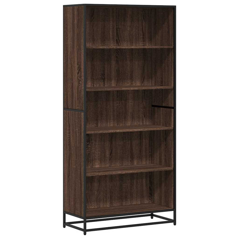 vidaXL barna tölgy színű szerelt fa könyvespolc 80,5 x 35 x 170,5 cm