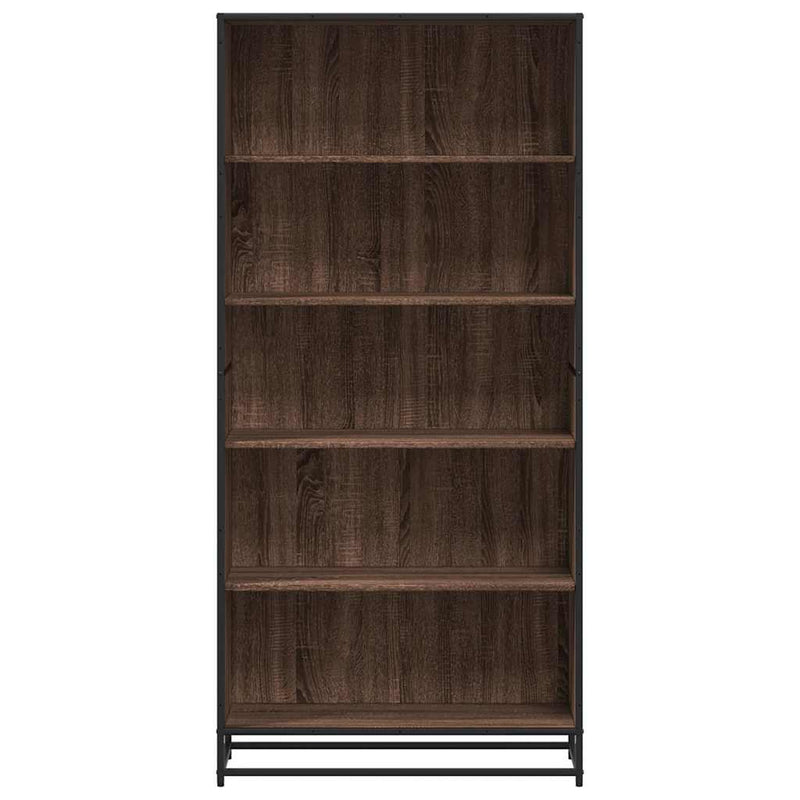 vidaXL barna tölgy színű szerelt fa könyvespolc 80,5 x 35 x 170,5 cm