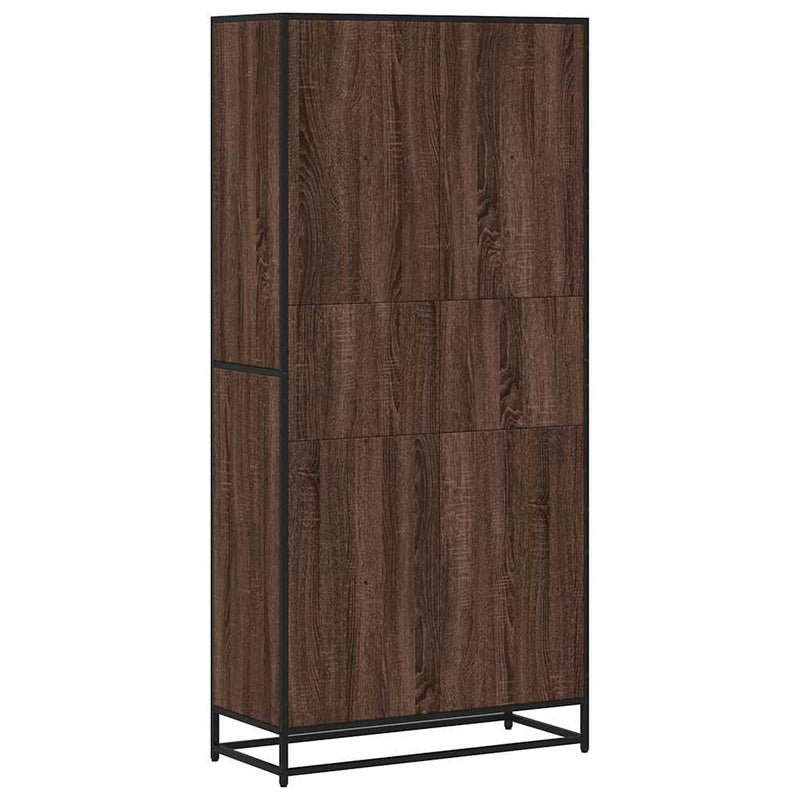 vidaXL barna tölgy színű szerelt fa könyvespolc 80,5 x 35 x 170,5 cm