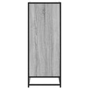 vidaXL szürke sonoma szerelt fa és fém cipőszekrény 75 x 38 x 97,5 cm