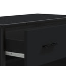 vidaXL fekete szerelt fa és fém cipőszekrény 75 x 38 x 97,5 cm