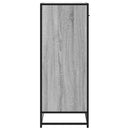 vidaXL szürke sonoma szerelt fa és fém cipőszekrény 75 x 38 x 97,5 cm