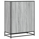 vidaXL szürke sonoma szerelt fa és fém cipőszekrény 75 x 38 x 97,5 cm